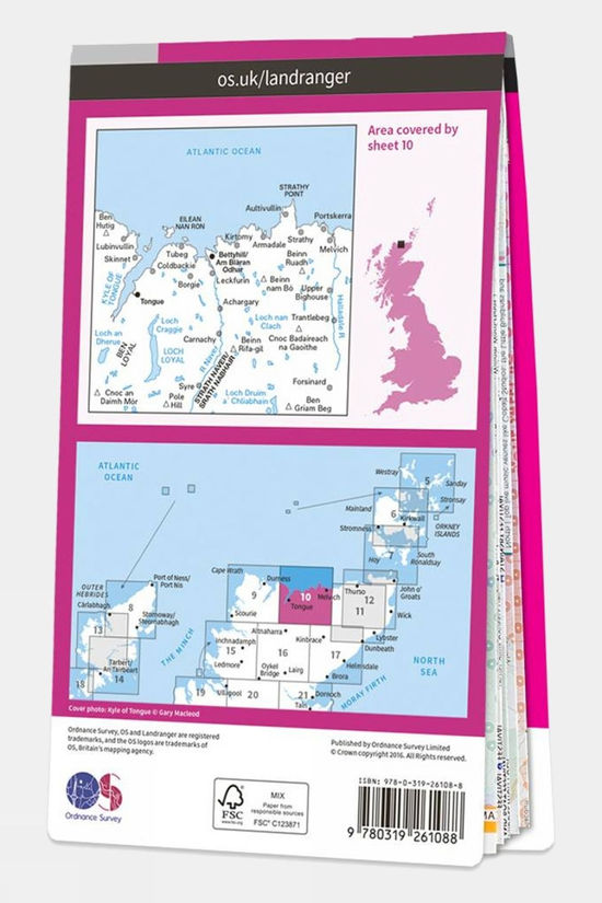 Landranger Map 10 Strath Naver