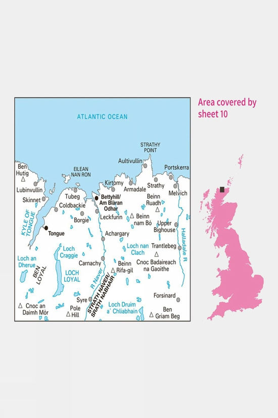 Landranger Map 10 Strath Naver