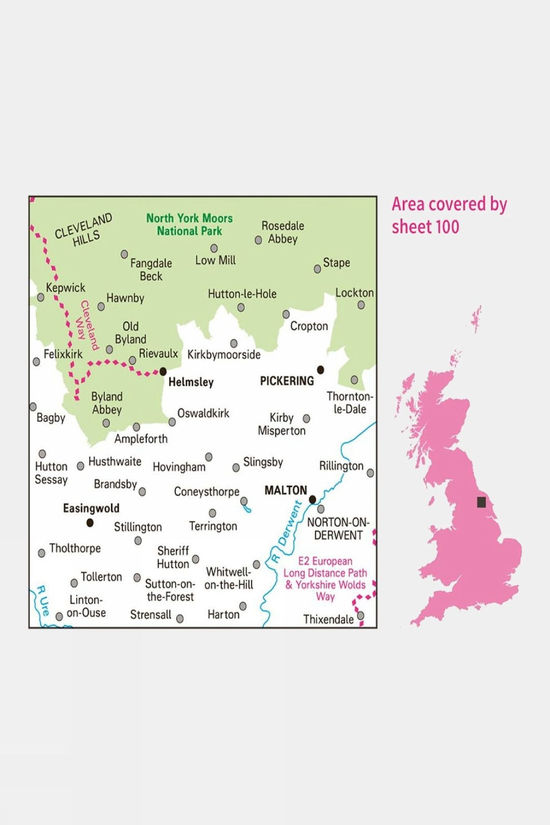 Landranger Map 100 Malton And Pickering