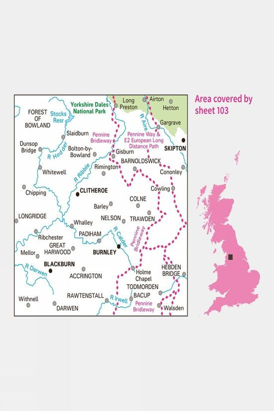 Landranger Map 103 Blackburn And Burnley