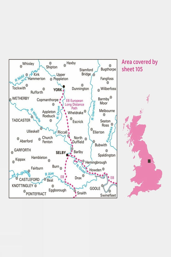 Landranger Map 105 York And Selby