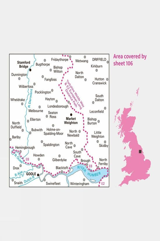Landranger Map 106 Market Weighton