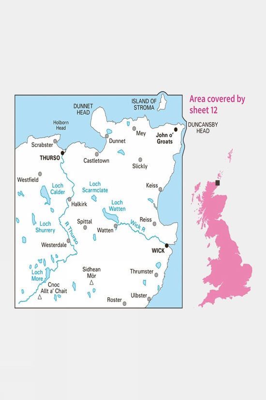Landranger Map 12 Thurso And Wick