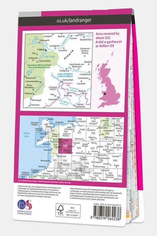 Landranger Map 125 Bala And Lake Vyrnwy