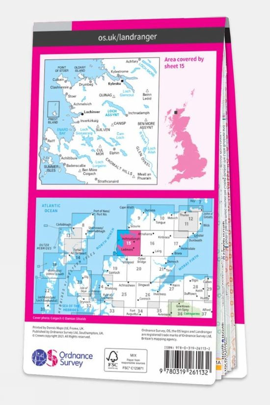 Landranger Map 15 Loch Assynt
