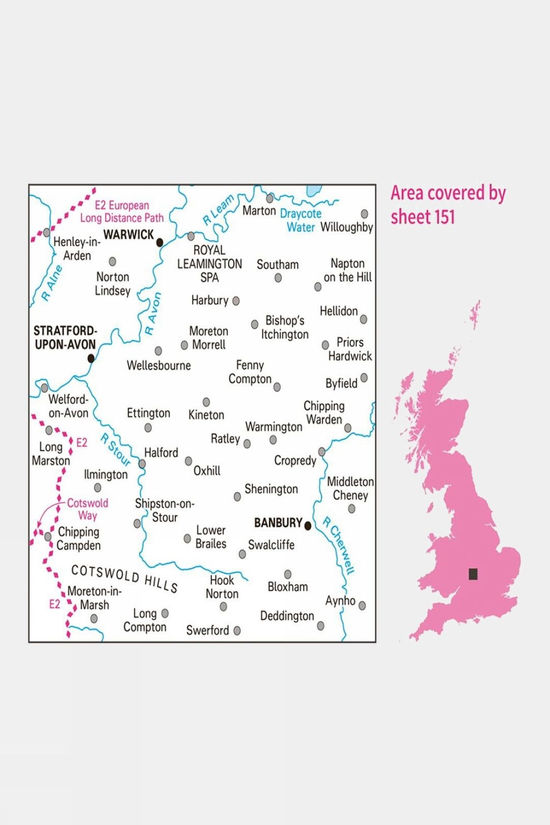 Landranger Map 151 Stratford-upon-Avon