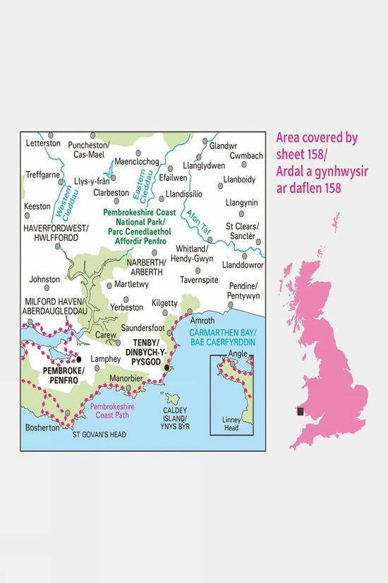 Landranger Map 158 Tenby And Pembroke