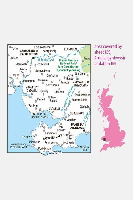 Landranger Map 159 Swansea And Gower