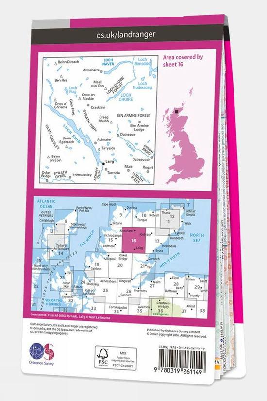Landranger Map 16 Lairg And Loch Shin