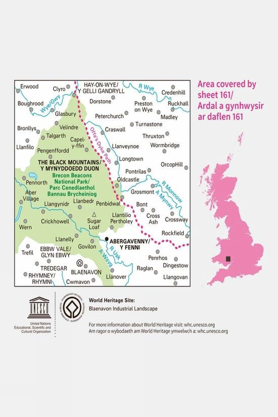 Landranger Map 161 The Black Mountains