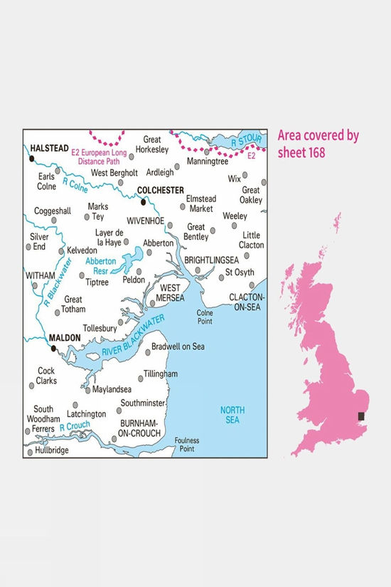 Landranger Map 168 Colchester