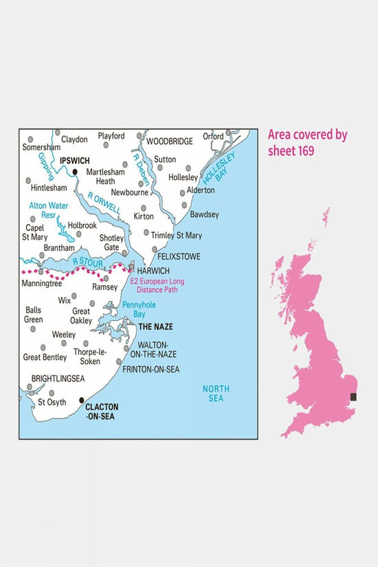 Landranger Map 169 Ipswich And The Naze