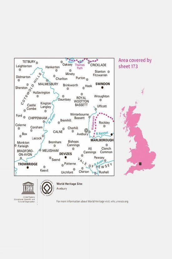 Landranger Map 173 Swindon And Devizes