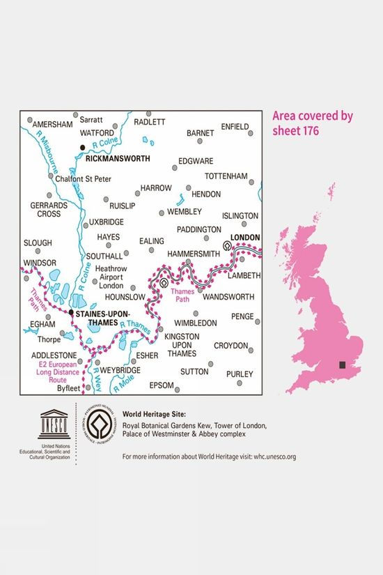 Landranger Map 176 London West