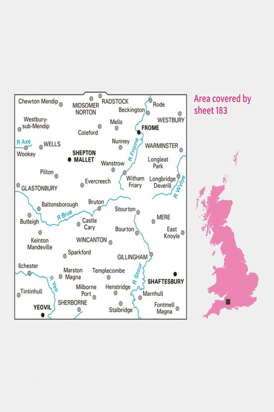 Landranger Map 183 Yeovil And Frome