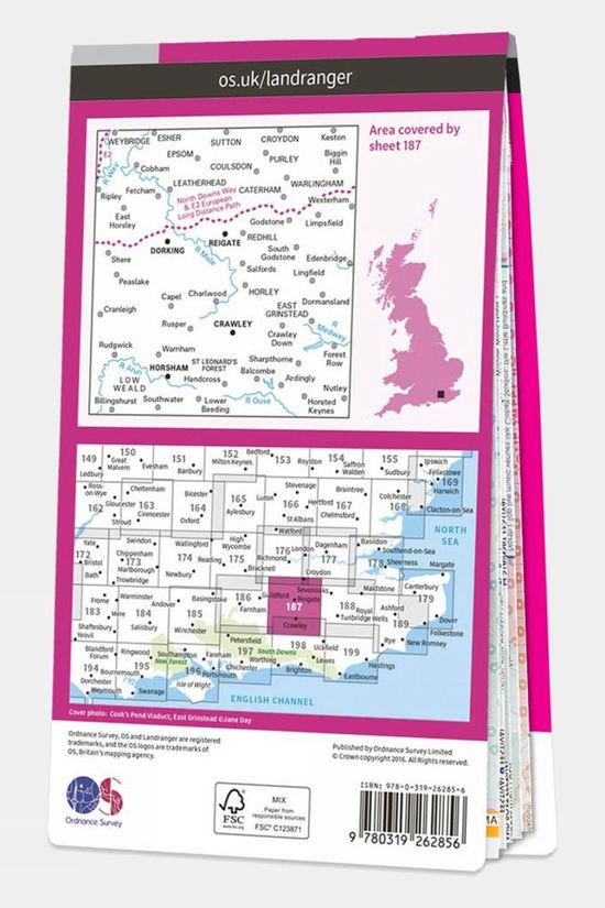 Landranger Map 187 Dorking And Reigate