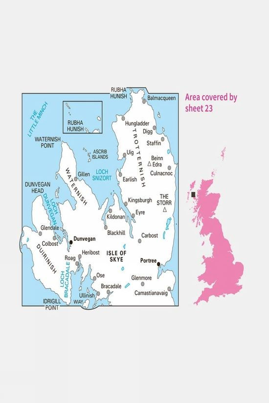 Landranger Map 23 North Skye