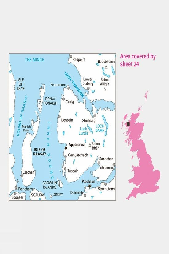 Landranger Map 24 Raasay And Applecross