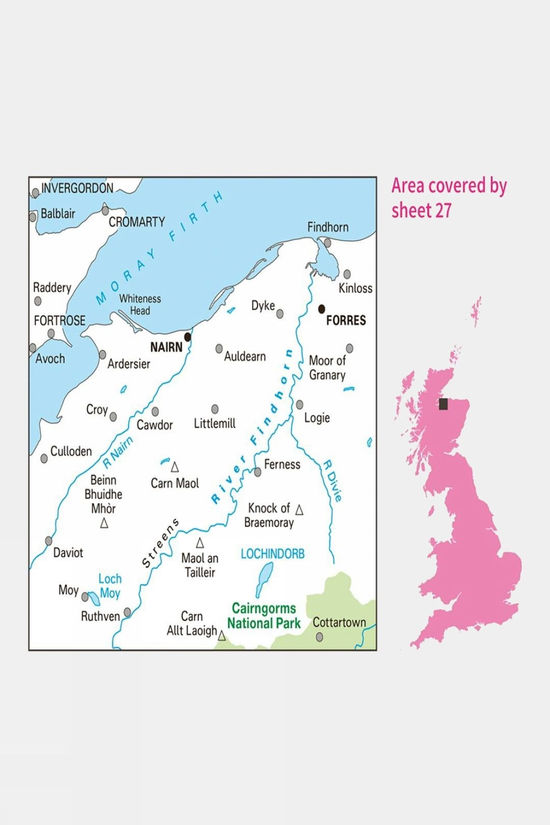 Landranger Map 27 Nairn And Forres