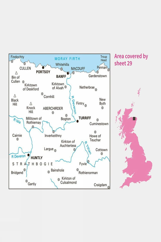 Landranger Map 29 Banff And Huntly