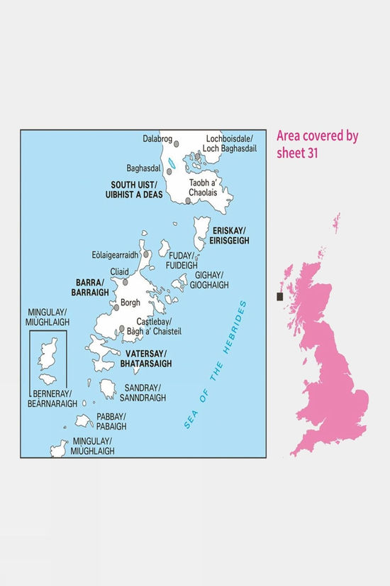 Landranger Map 31 Barra And South Uist