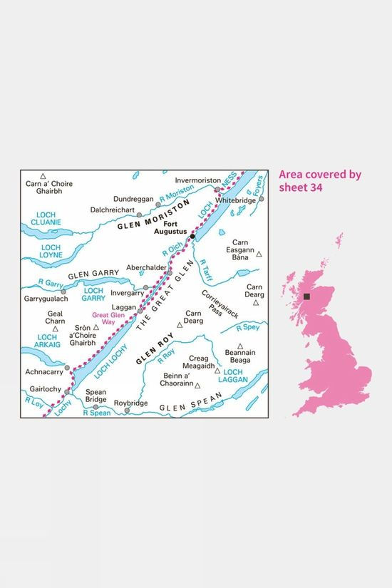 Landranger Map 34 Fort Augustus