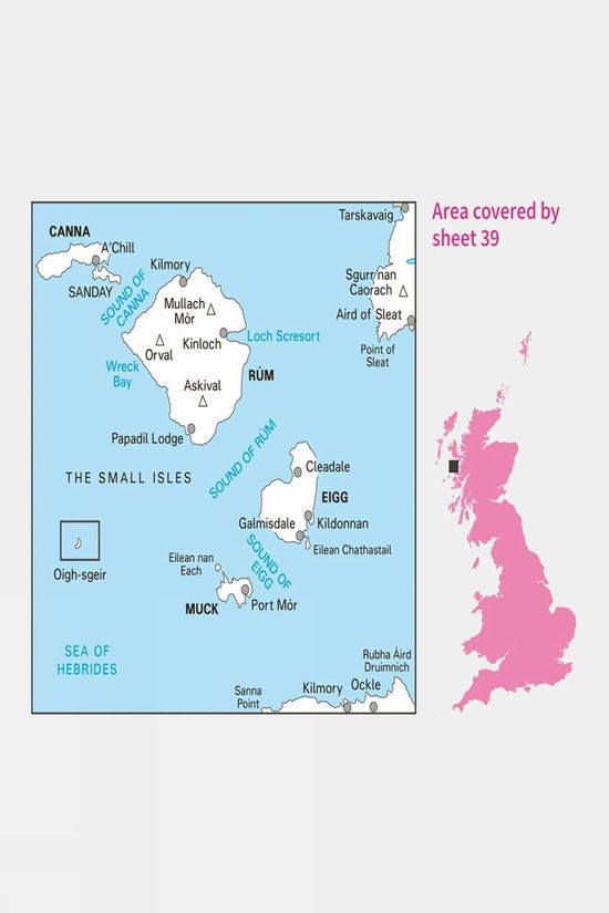 Landranger Map 39 Rum Eigg Muck And Canna