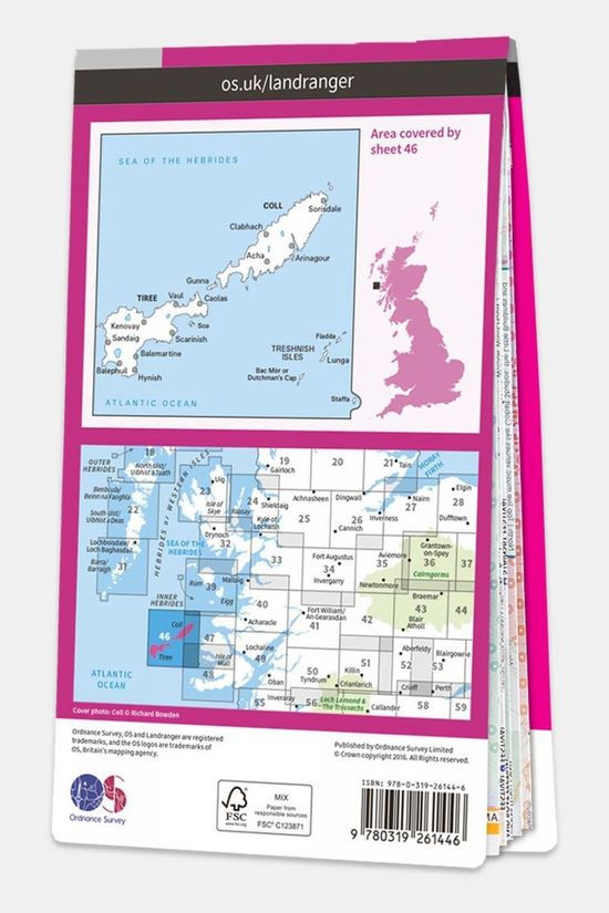 Landranger Map 46 Coll And Tiree