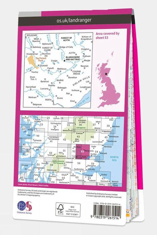 Landranger Map 53 Blairgowrie And Rattray