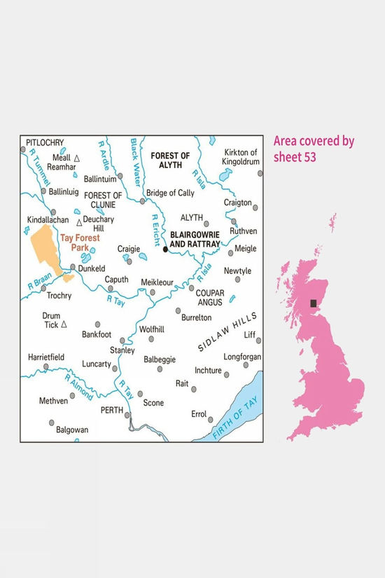 Landranger Map 53 Blairgowrie And Rattray