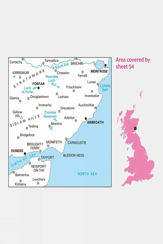 Landranger Map 54 Dundee And Montrose