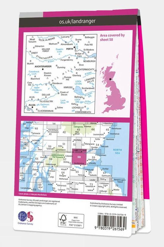 Landranger Map 58 Perth And Alloa