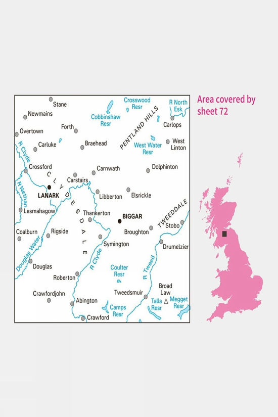 Landranger Map 72 Upper Clyde Valley