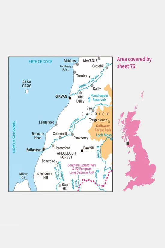 Landranger Map 76 Girvan