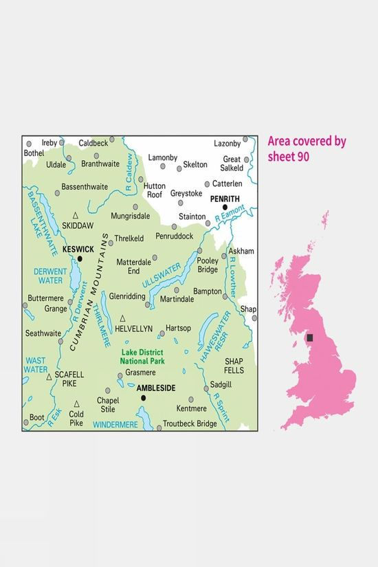 Landranger Map 90 Penrith And Keswick