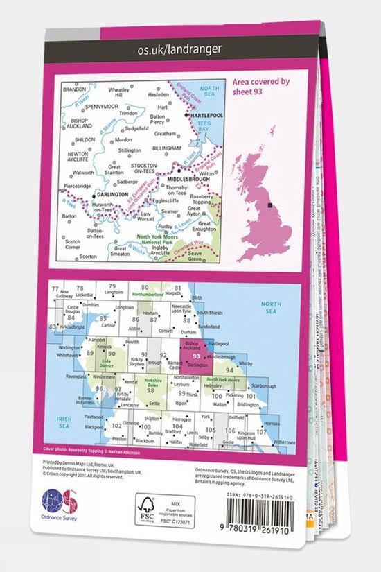 Landranger Map 93 Middlesbrough