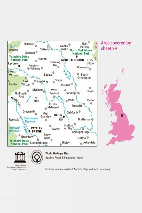 Landranger Map 99 Northallerton And Ripon
