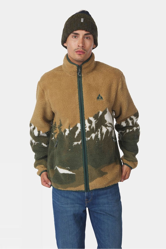 Mens Bjerg Landscape Full Zip Fleece