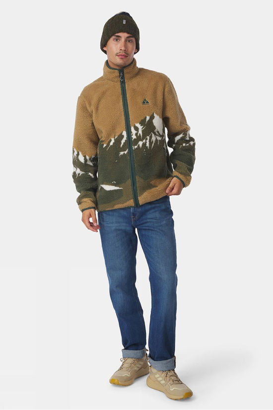 Mens Bjerg Landscape Full Zip Fleece