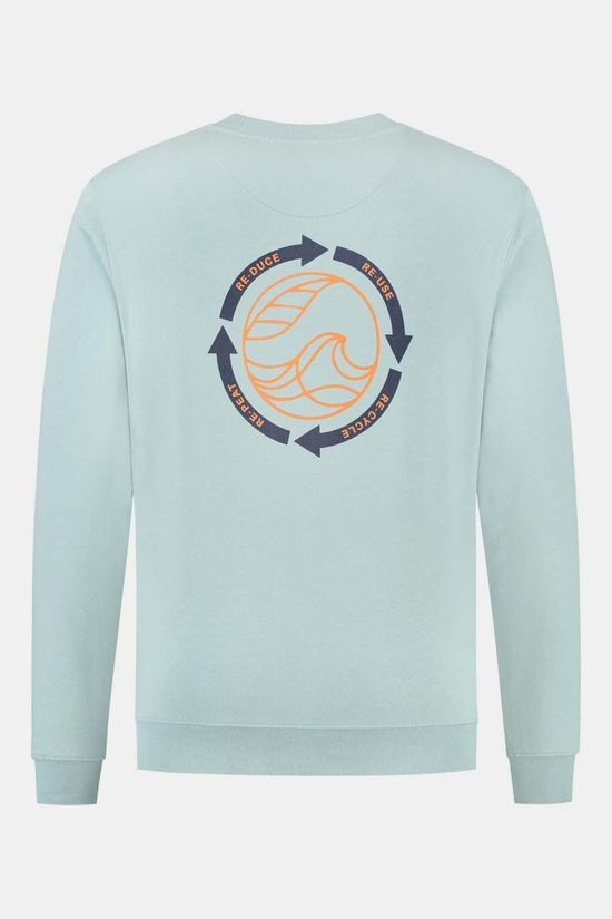 Mens Blue Fleece Sweater