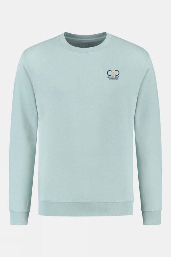 Mens Blue Fleece Sweater