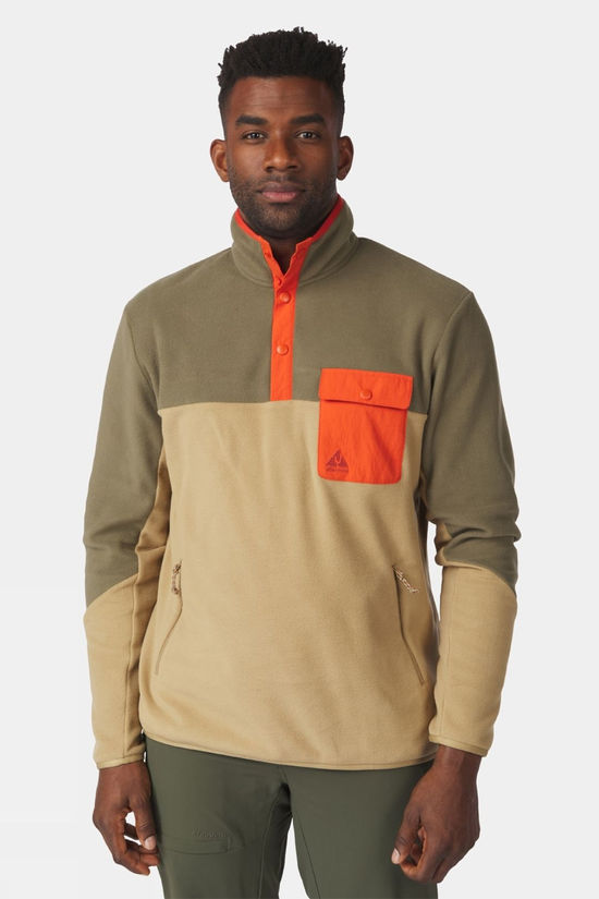 Mens Fitzroy Snap Fleece Top