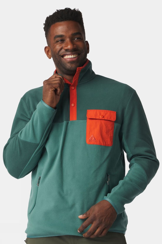 Mens Fitzroy Snap Fleece Top