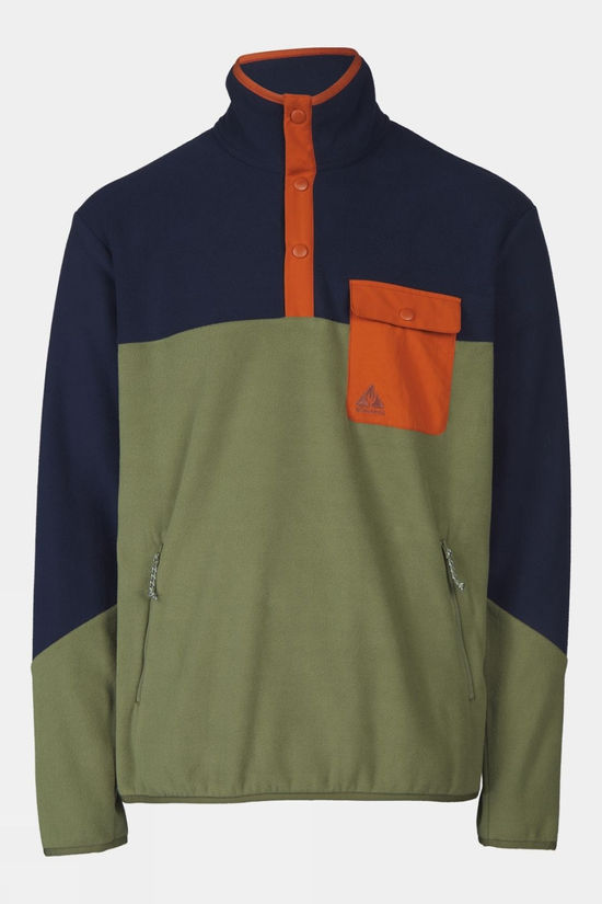 Mens Fitzroy Snap Fleece Top