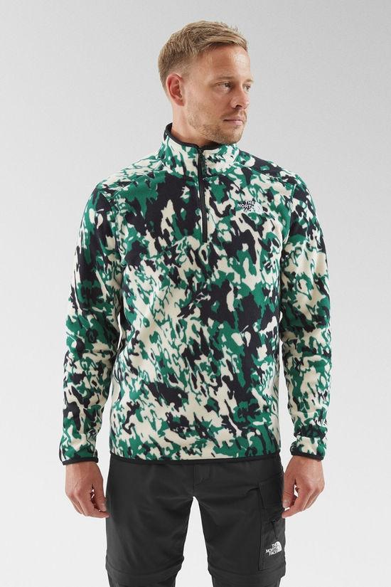 Mens Glacier Printed Quarter Zip Fleece