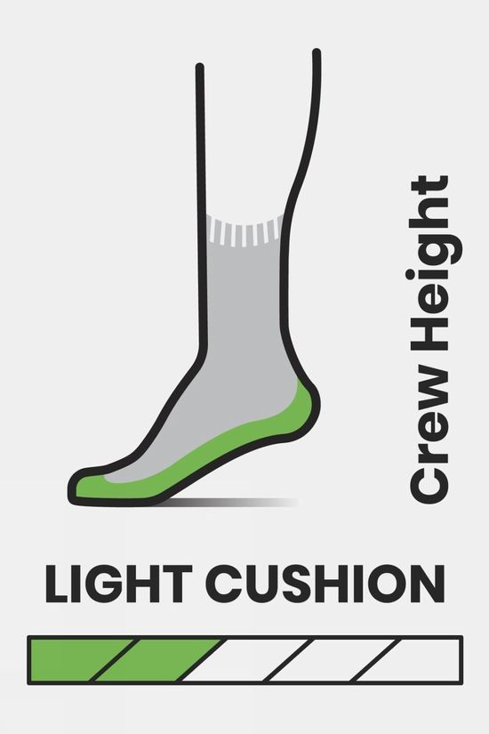 Mens Hike Light Cushion Crew Socks