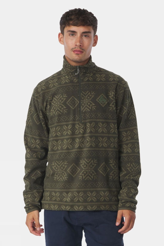 Mens Inverno Printed Half Zip Fleece