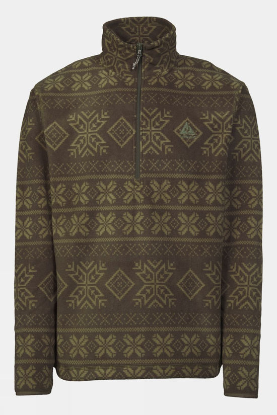 Mens Inverno Printed Half Zip Fleece