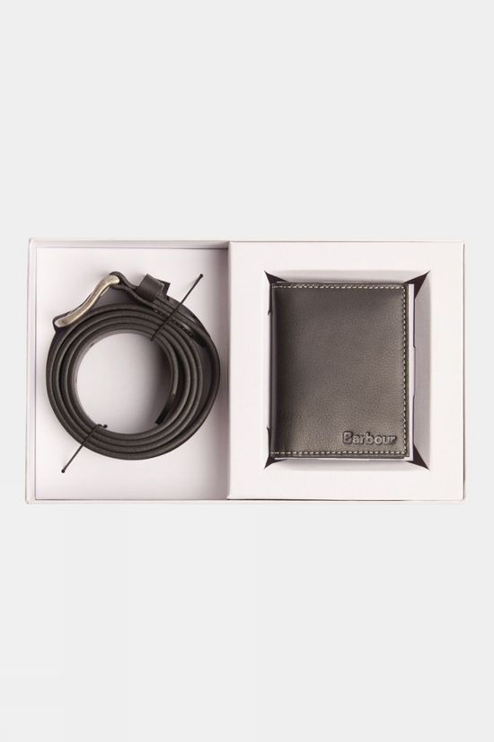 Mens Leather Belt And Billfold Set