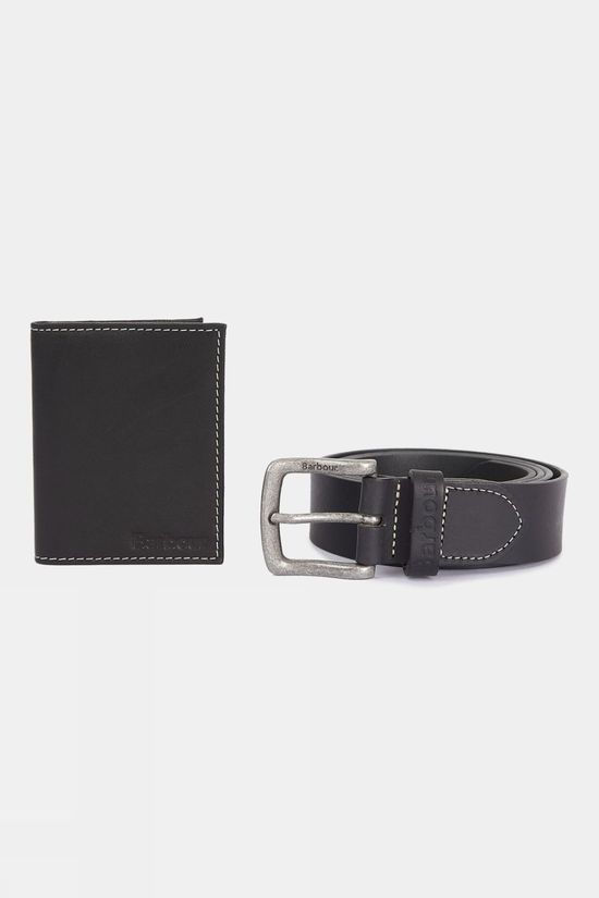 Mens Leather Belt and Billfold Set